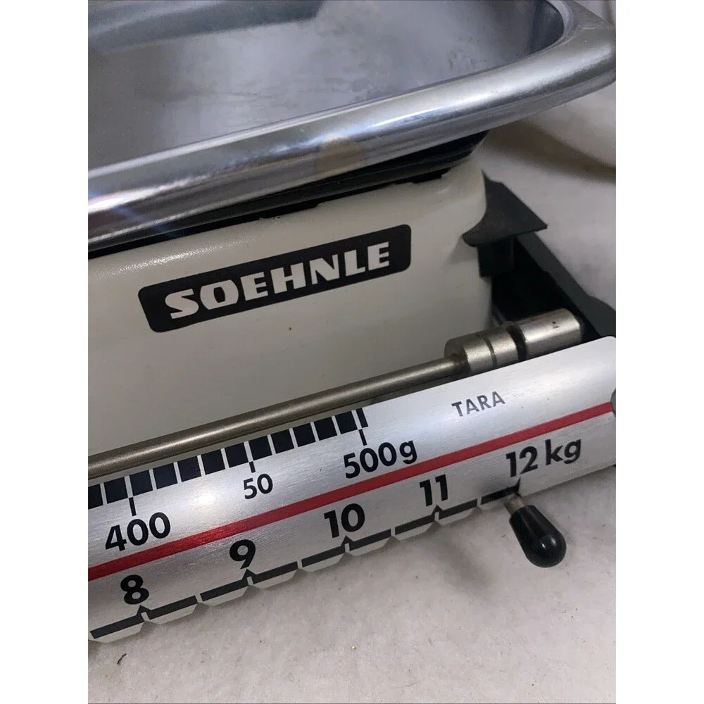 Vintage Kitchen Scale Soehnle German 500 Gramm White Decor Farmhouse